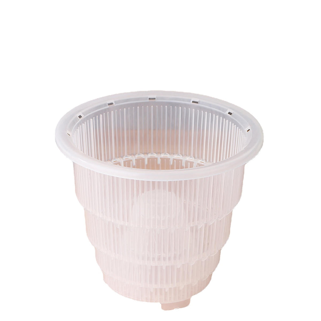 5/6/7 Inch PP Plastic Clear Flower Pot Orchid Planter Container Mesh Pot Home Decorations