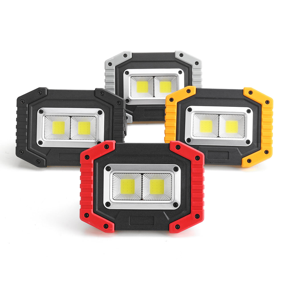 30W COB LED Work Light Waterproof Rechargeable LED Floodlight for Outdoor Camping Hiking Fishing Emergency Car Repairing 