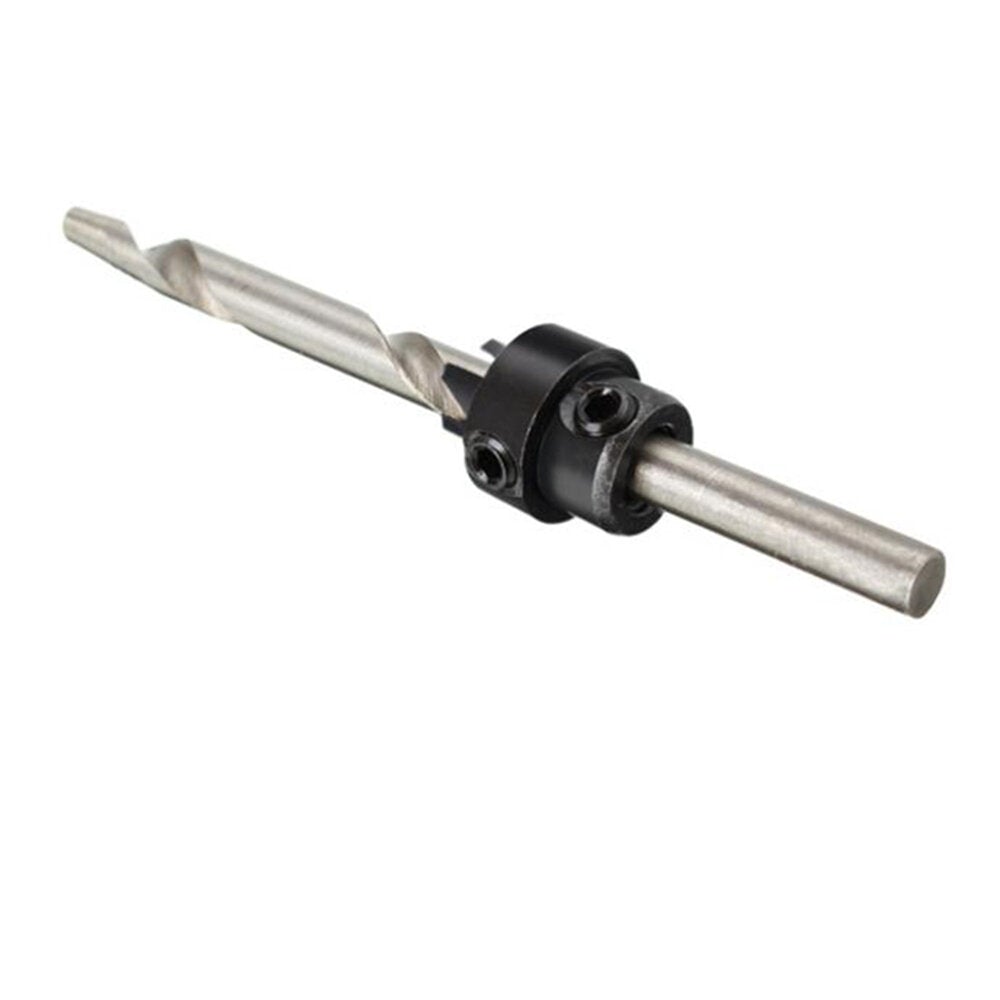 7Pcs 4241 HSS Countersink Drill Bits Set Wood Screw Hole Cutter Tapered Adjustable Stop Collar