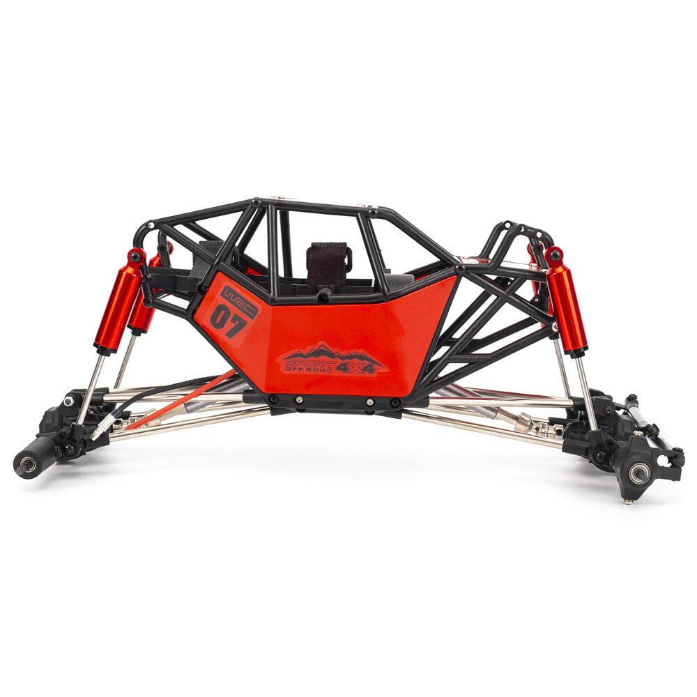 Wheelbase Rock Car Chassis With Tube Roll Cage Electric Parts for 1/10 RC Crawler Car Axial SCX10 90046 TRX4 Vechicle Models