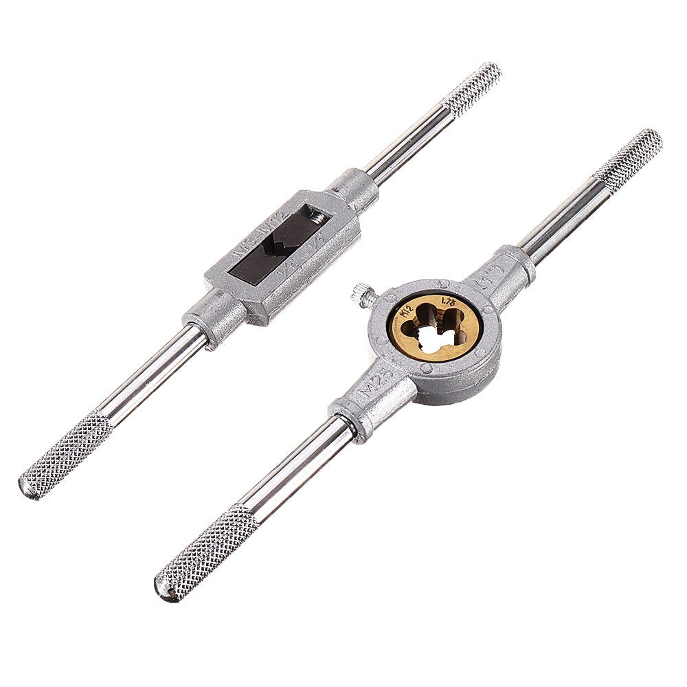 20pcs Alloy Steel M3-M12 Screw Thread Metric Plugs Taps Tap Wrench Die Wrench Set
