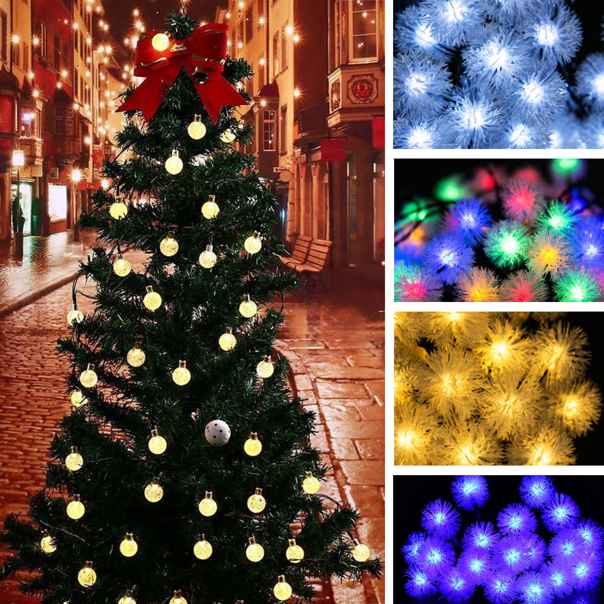 30 LED Solar Power Christmas Fairy String Lights Party Outdoor Patio Decor Lamp Creative Light