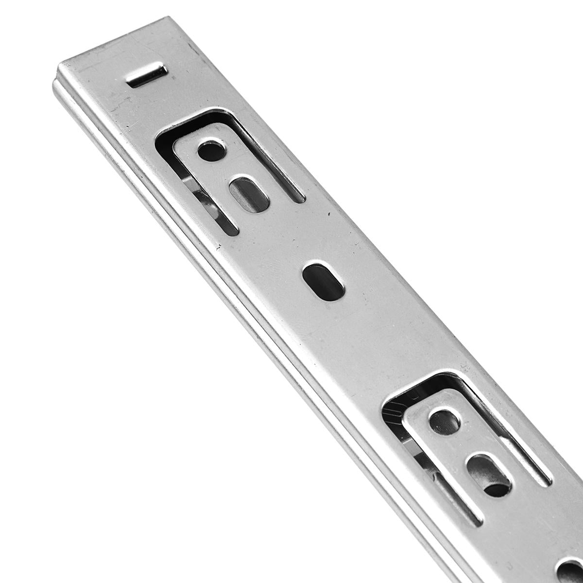 2Pcs 27mm Ball Bearing Drawer Runners Slides Side Full Extension Slide