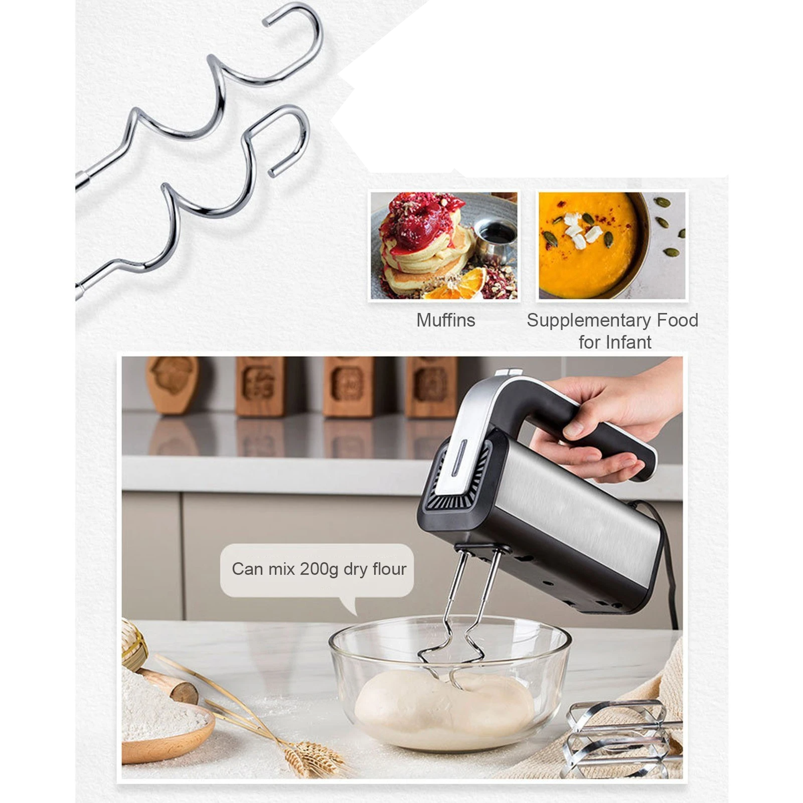 Electric Hand Mixer 800W