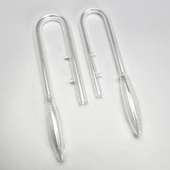 Aquarium Fish Tank Lily Violet Inflow Glass Pipe 13/17mm Tube + Suction Cups Set