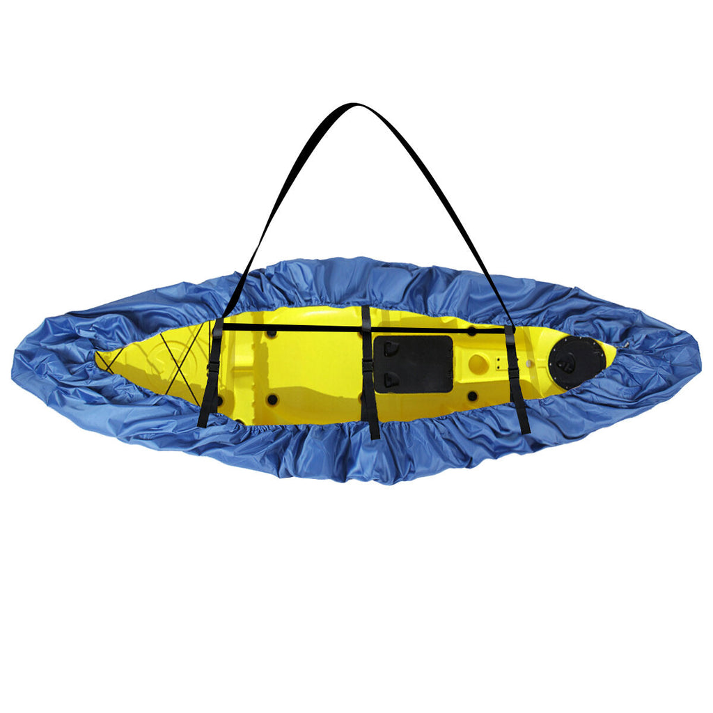 Waterproof Oxford Kayak Cover Storage Dust Cover Anti-UV Sunblock Shield for 6.8-19.6ft Fishing Boat/Kayak/Canoe