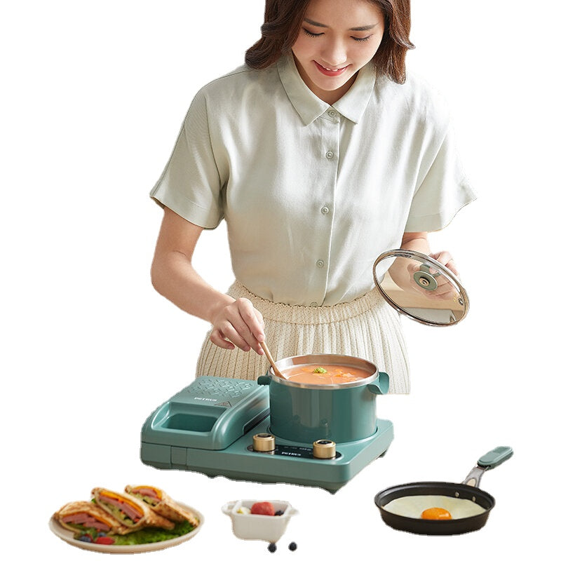 Breakfast Maker 700W 1.3L 3 in 1 Breakfast Machine Multi-Function Sandwich Maker