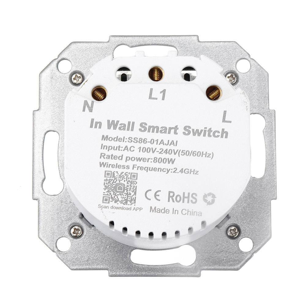 WiFi Smart Light Wall Switch Socket Outlet + 1 Gang Push Button Switch DE EU Tuya Wireless Remote Control Work with Alexa Google Home