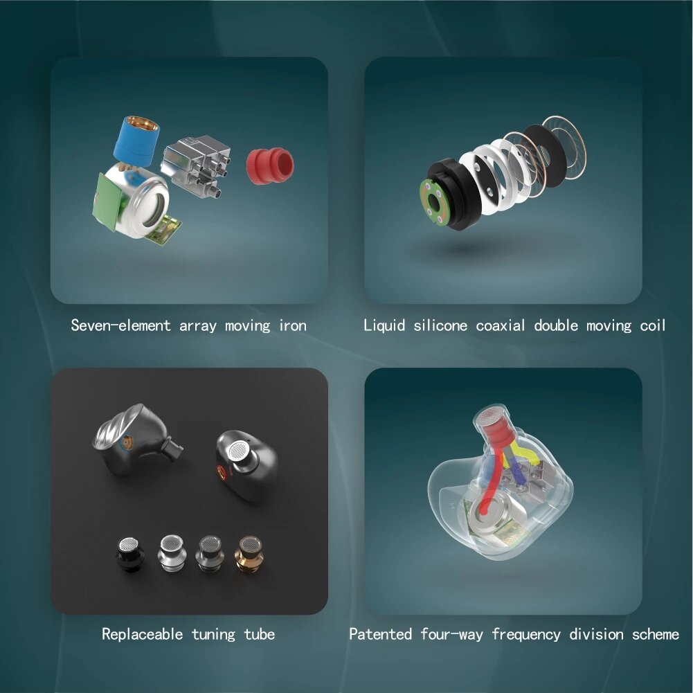 In Ear Wired Earphones MMCX Music Hi-Fi Heavy Bass Monitor Headphones Earbuds Detachable Upgrade Cable