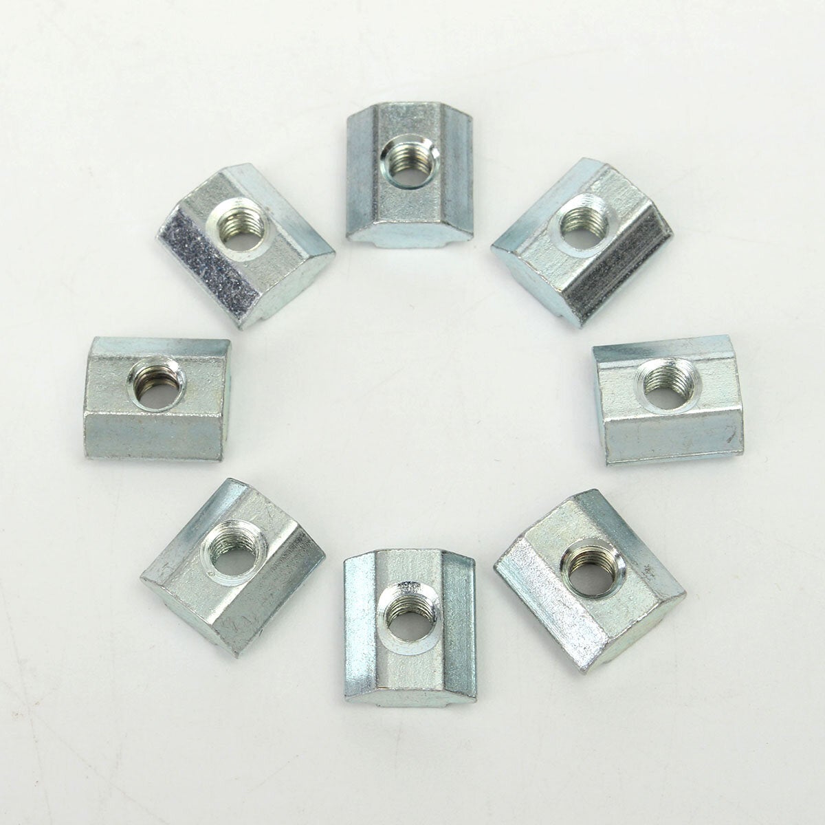 50pcs T Sliding Nut Block for 2020 Aluminum Profile Zinc Coated Plate Aluminum Accessories