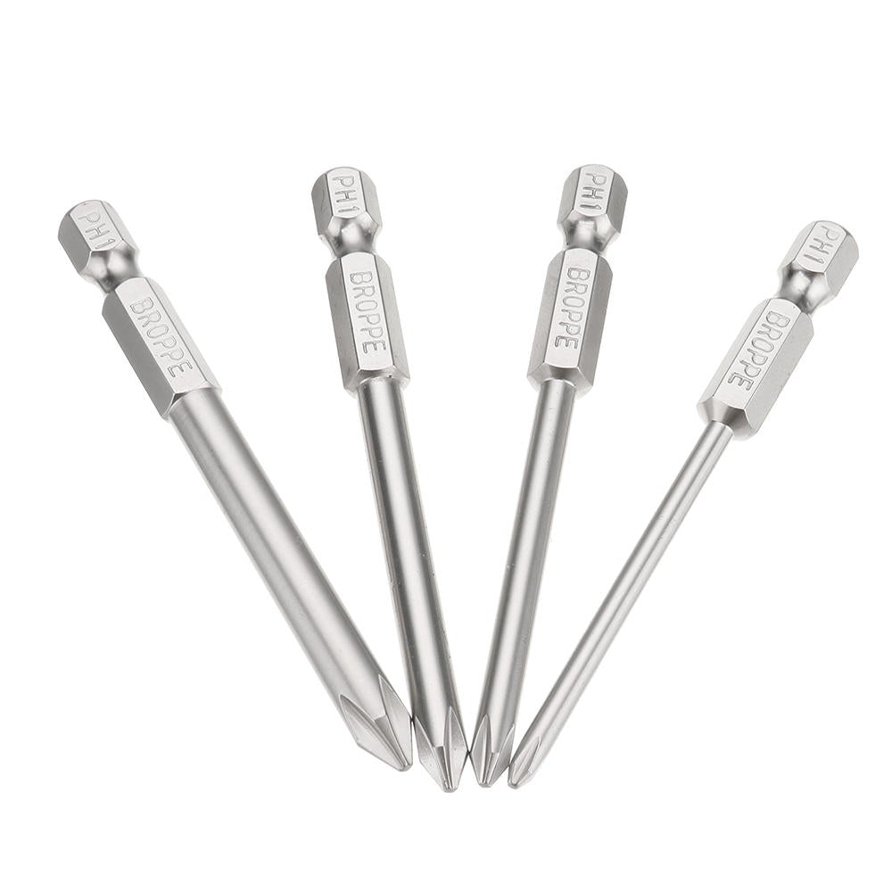 10pcs 75mm PH1 Screwdriver Bit 1/4" Hex Shank Magnetic Phillip Screwdriver Bits Set
