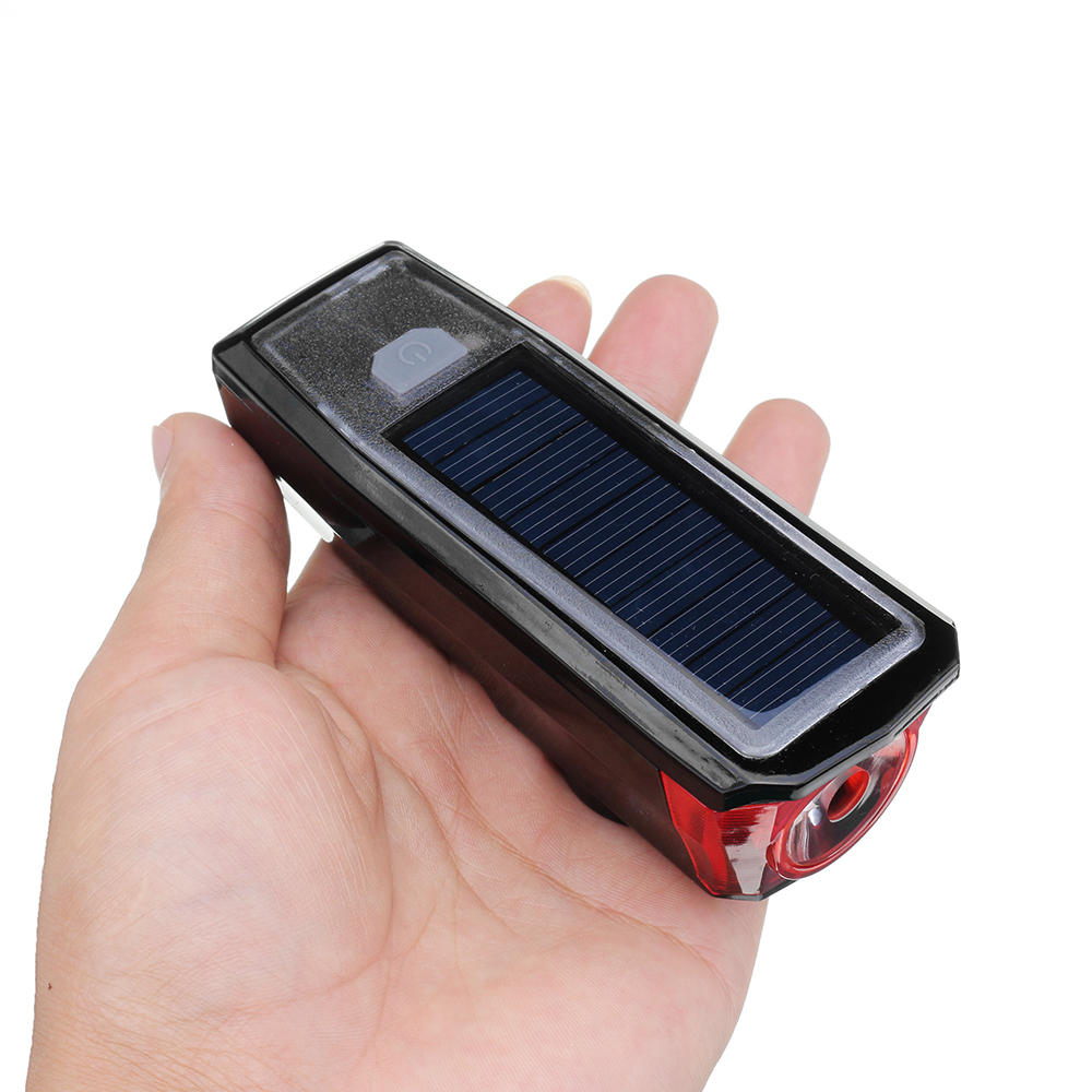 T6 LED 4 Modes 2000mAh Lithium Battery USB Charging Bike Front Light With 140db Tweeter