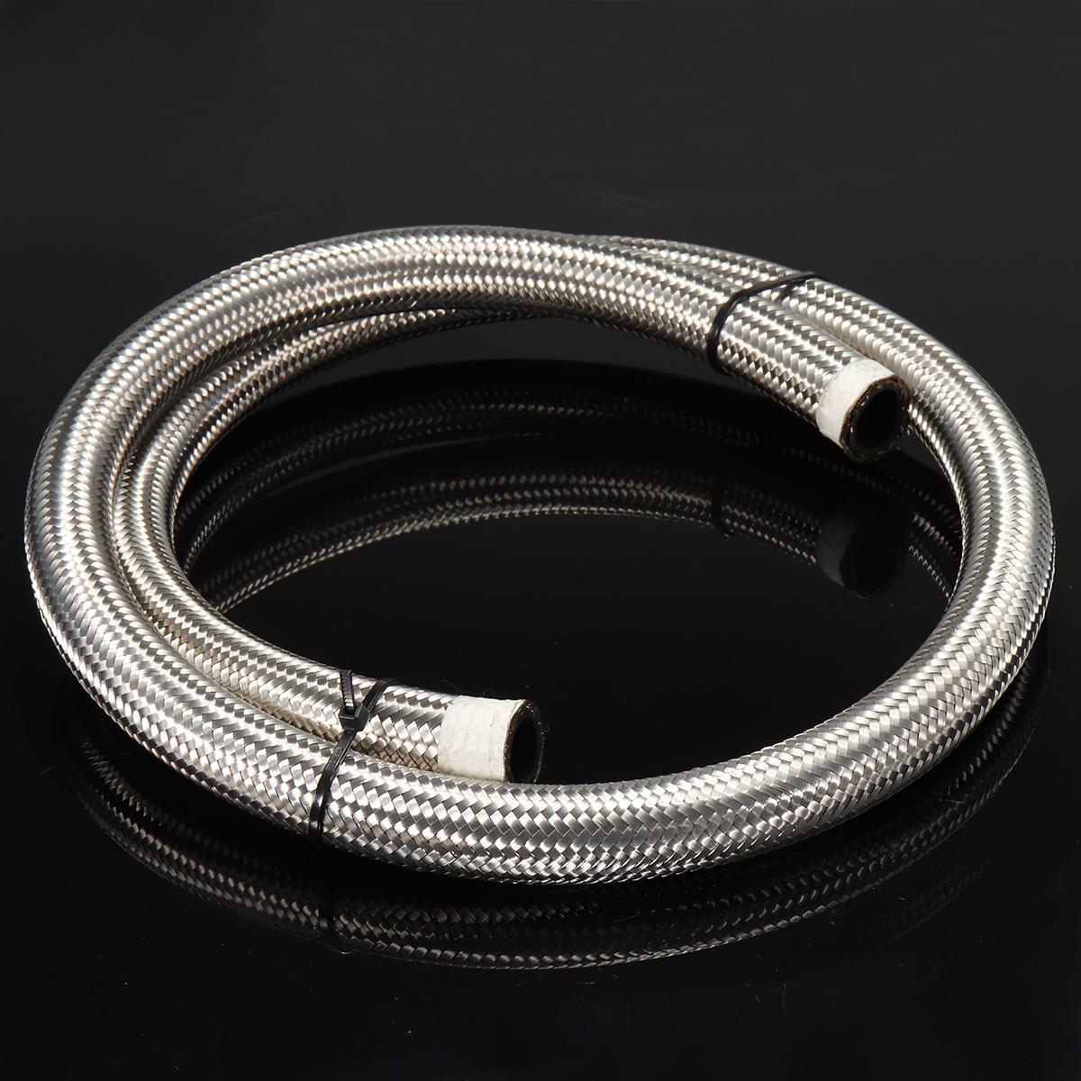 Stainless Steel Braided Pipe Oil/Fuel Coolant Hose Fuel Hose 10AN 1M