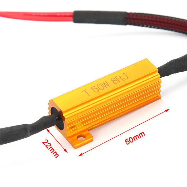 H7 50W-8Ohm Canbus Error Free Load Resistor Car LED Decoder Warning Canceler 12V