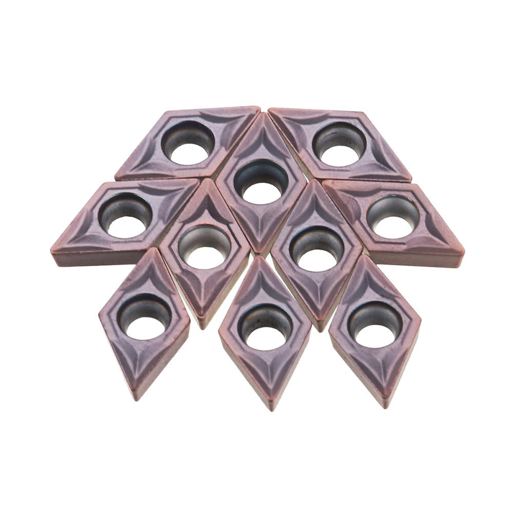 10pcs DCMT070204 VP15TF Carbide Insert for SDNCN1010H07/SDNCN1212H07 Turning Tool Holder