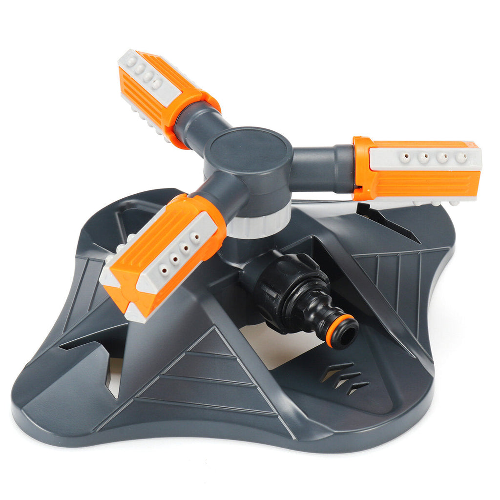 3 Arms Automatic 360 Rotation Lawn Sprinkler Spray Head Garden Irrigation Watering Tool