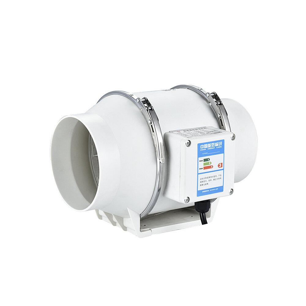 Home Silent Inline Pipe Exhaust Fan Duct Fan Bathroom Kitchen Ventilation Toilet