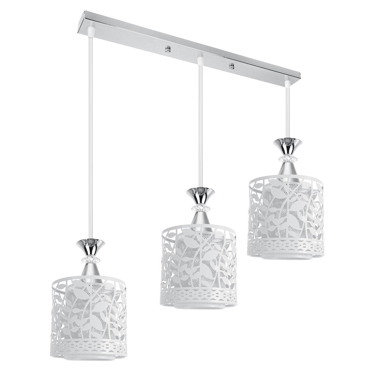 Modren Dining Room Adjustable Loft Glass Ceiling Light Lamp Shade Pendant Light Without Bulb