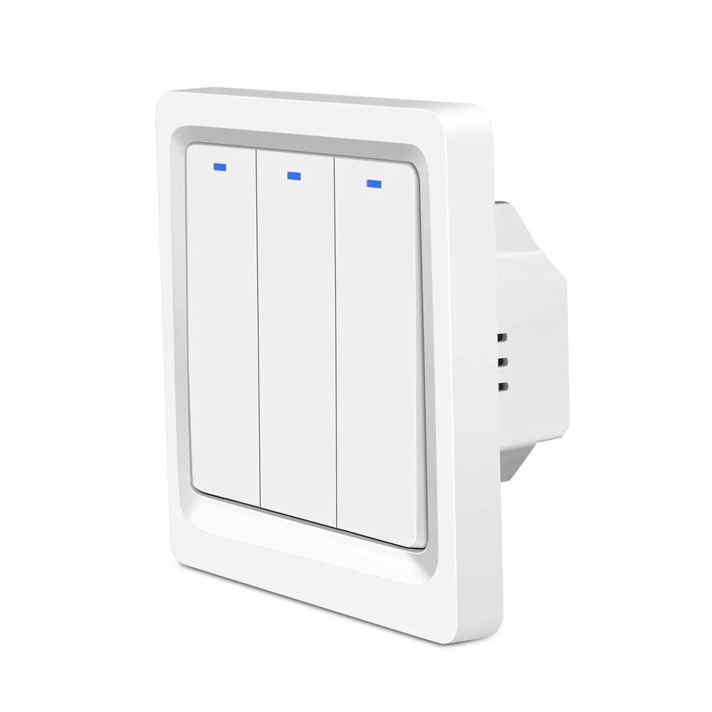 EU WiFi Smart Switch Press Key Siri Voice Control Neutral Needed 1/2/3 Gang