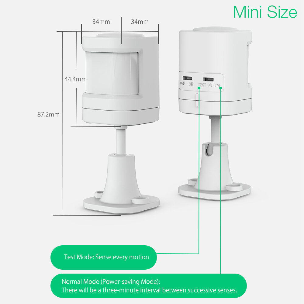Real-time Alarm Push APP Control PIR Motion Sensor For 433MHz Smart Home Alarm System