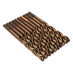 10pcs M35 1/4 Inch Shank Triangle Shank Cobalt Twist Drill Bits