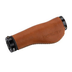 Cow Leather MTB Bike Handlebar Cover Aluminum Alloy Lock Ring Ergonomic Handle Grip For 22.2mm Cycling Handlebar