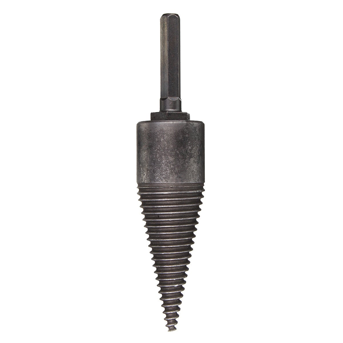 Hex Shank/Square Handle Firewood Splitting Drill Bit Wood Cone Drilling Tool Kit