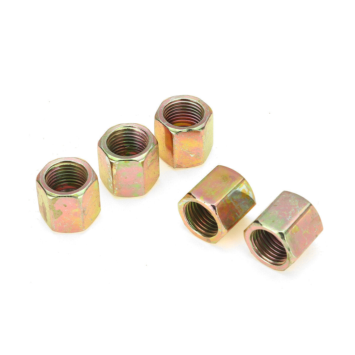 5Pcs 3/16" Copper Brake Line Pipe Fittings Female End Union Metric Nuts M10 x 1mm