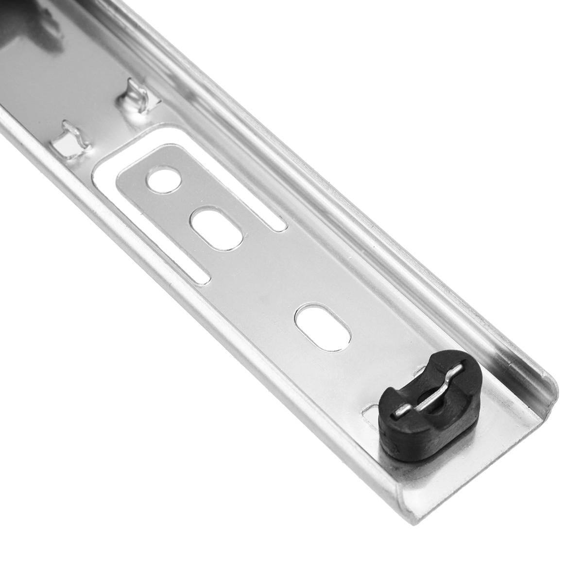 2Pcs 27mm Ball Bearing Drawer Runners Slides Side Full Extension Slide