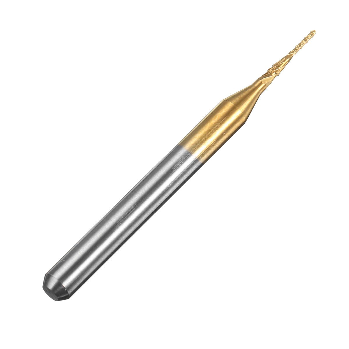 10pcs 0.6mm Titanium Coated Engraving Milling Cutter Carbide End Mill Rotary Burr