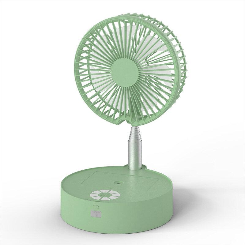 Portable Mini Mute Desktop Fan Wireless Telescopic Floor Spray Humidification with Night Light for Home Office