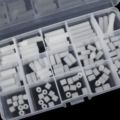 M3NH14 140Pcs M3 Nylon Standoff White Female to Female PCB Column Spacer Set
