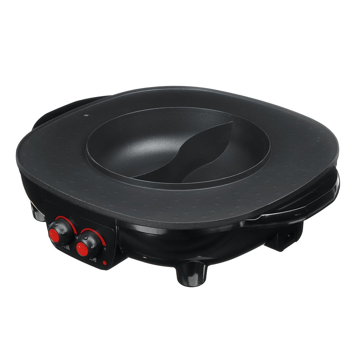 220v 2100W Electric Barbecue Hotpot Oven Grill Smokeless Hotpot Machine BBQ Oven