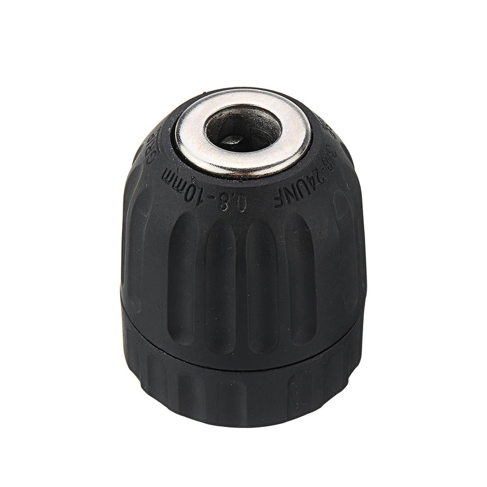 0.8-10mm Keyless Drill Chuck with Round Shank Adapter Converter