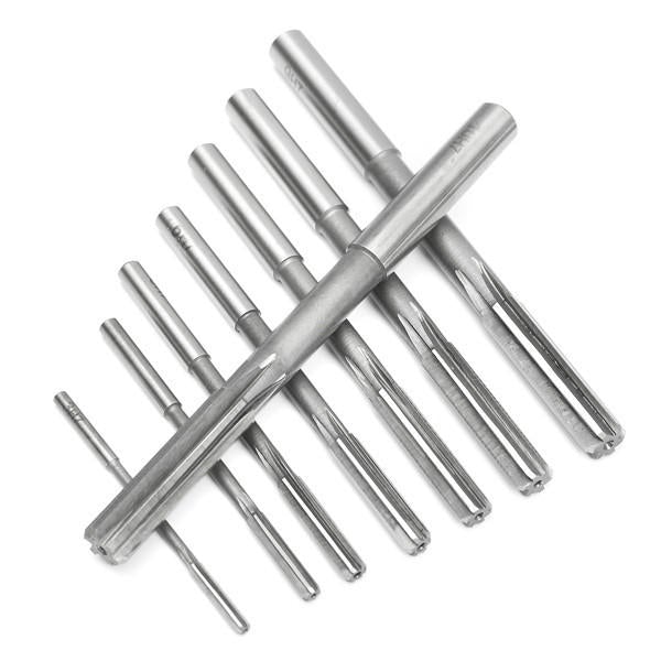8pcs 3/4/5/6/7/8/9/10mm HSS Straight Shank Chucking Reamer Set Milling Cutter Tool