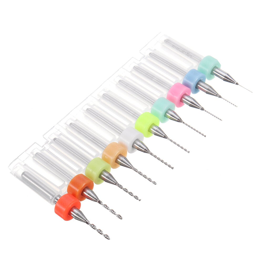 30pcs 0.1-2.0mm Tungsten Steel Hard Alloy PCB CNC Drill Bits For Circuit Boards PCB Drill Bit