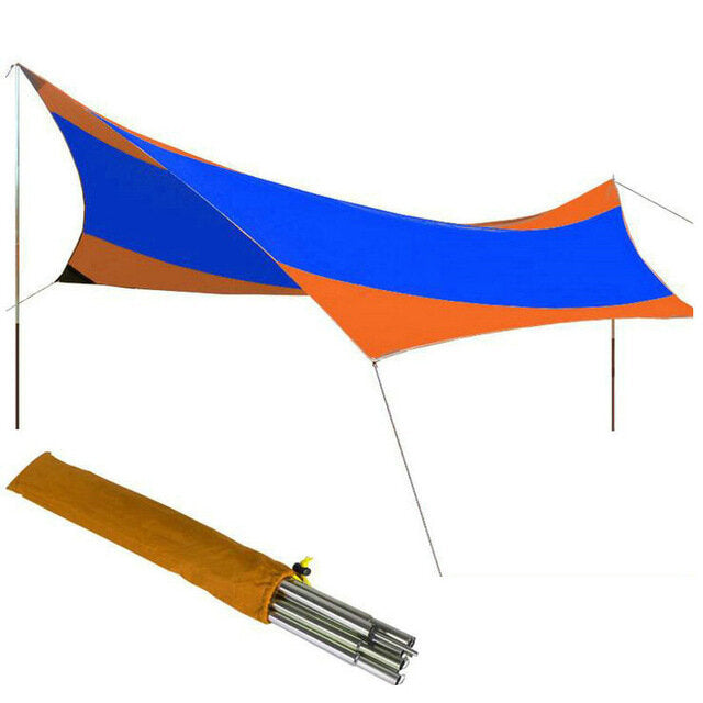 5-8 People Anti UV Sun Shelter Set Beach Tent Waterproof Umbrella Awnings Tent Outdoor Camping Fishing Hiking
