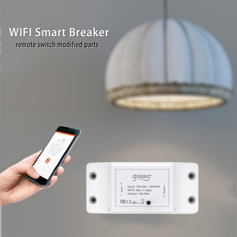Smart WiFi Switch Module 10A DIY Remote APP Control Timing Voice Control Device Sharing Work with Alexa Google Assistant Smart Life
