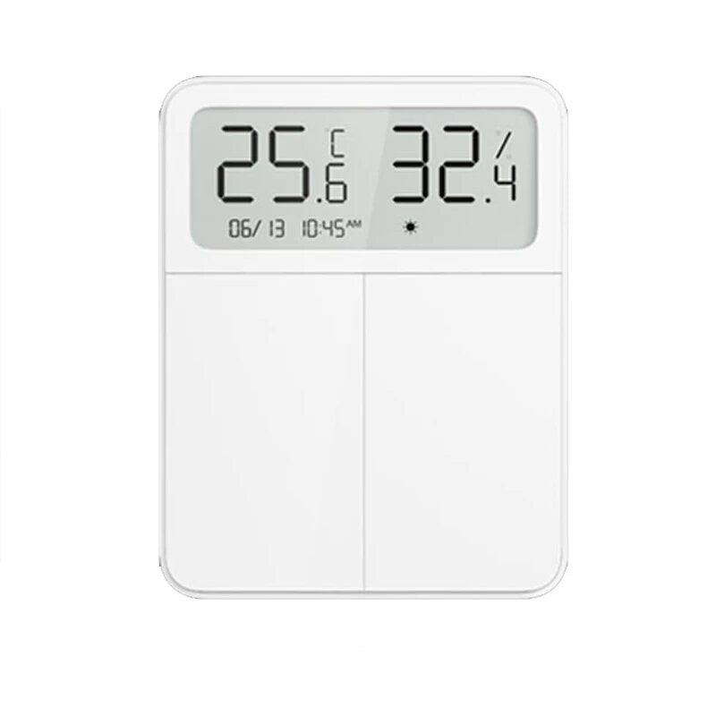 Smart Screen Display Switch With Temperature Humidity Two Way Single Control Work With Bluetooth Mesh Gateway