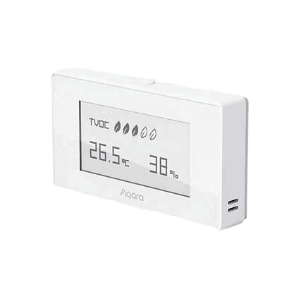 Indoor Air Quality Monitor Pollution Meter for TVOC Temperature and Humidity with a High-Contrast E Ink Screen Supports HomeKit Google Alexa