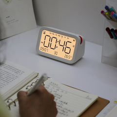 Alarm Clock Multi-function Smart Bluetooth Timekeeping Clock Digital Diaplsy Electronic with Temperature Date Clock Support SD Card