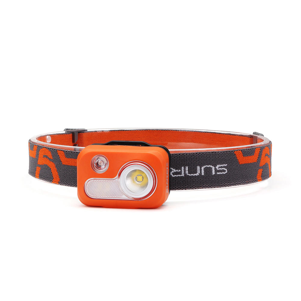 215LM Far Near Distance Red Light 6 Modes IPX5 Waterproof Headlamp 3xAAA Battery