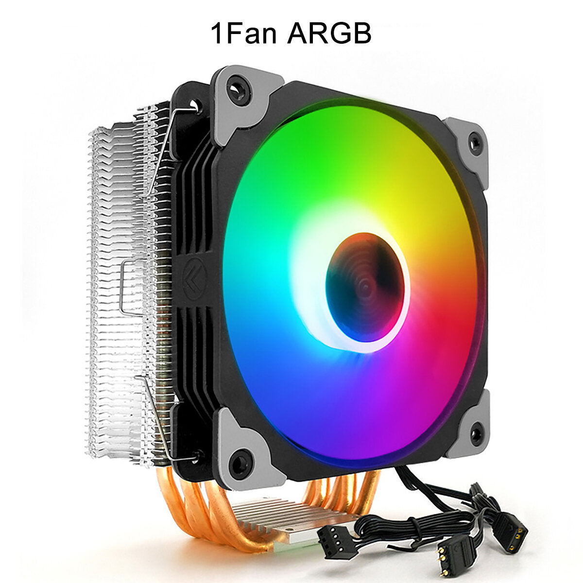 RGB 5 Copper Tube 4 Pin Single/Dual Fan CPU Cooler For Intel/AMD
