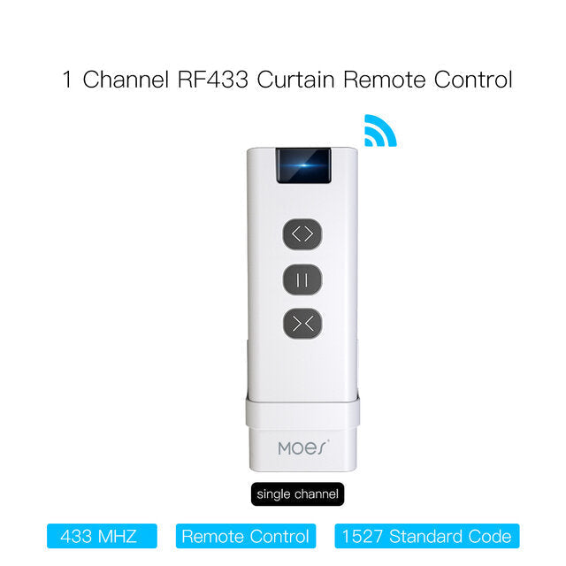 433MHz Smart Touch Curtain Switch Roller Blinds Shutter Wireless Control Relay Status Works with Alexa Google Home