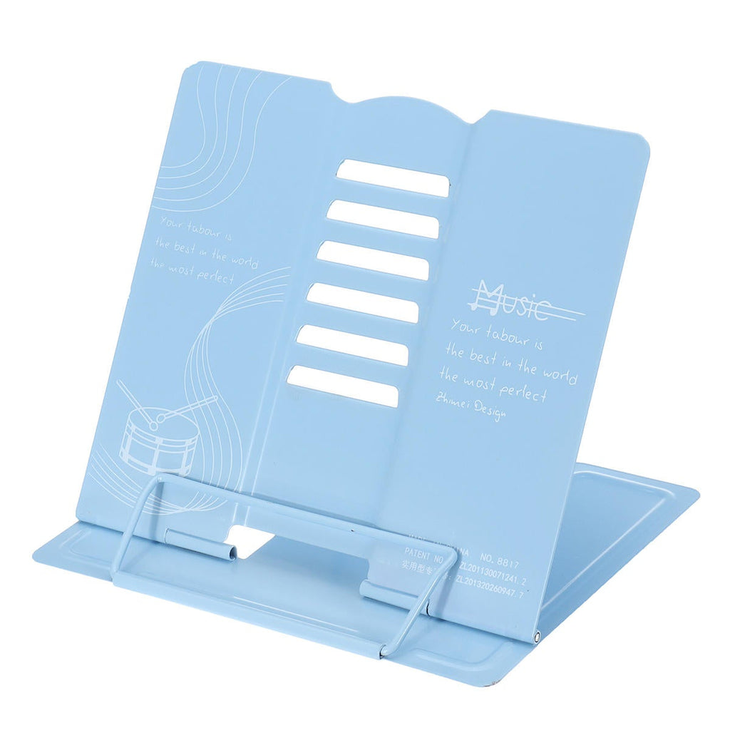 Metal Adjustable Music Book Pad Holder Stand Practice Portable Rack Bookends