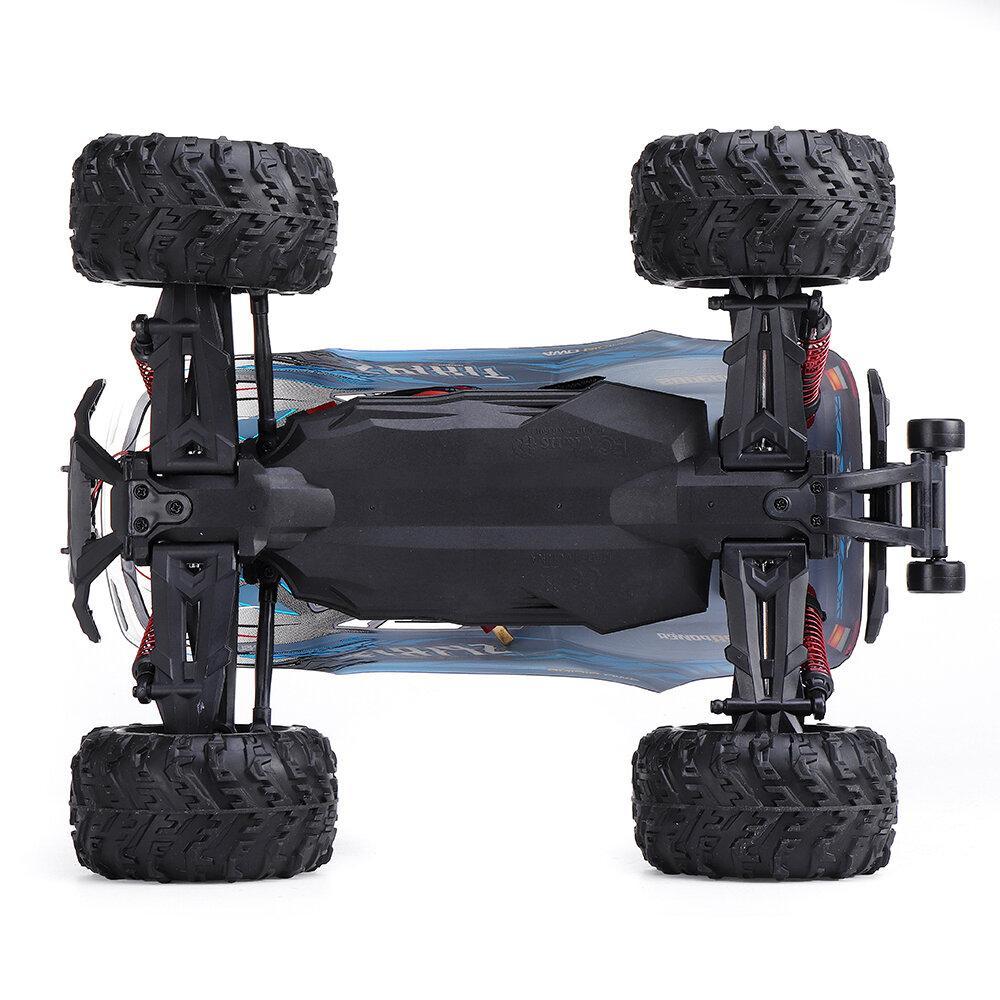 With Two Battery 2.4G 4WD 52km/h Brushless Proportional Control RC Car LED Light RTR Toys