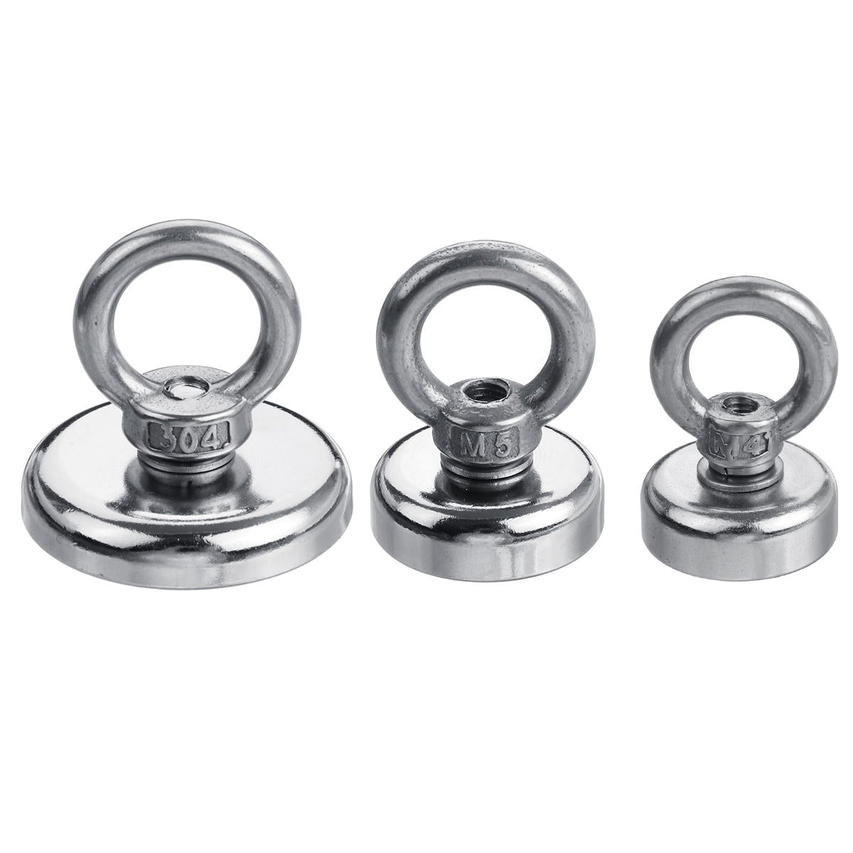 Neodymium Recovery Magnet 20/25/40mm Diameter with 10M Rope for Sea Salvage Hunting Fishing