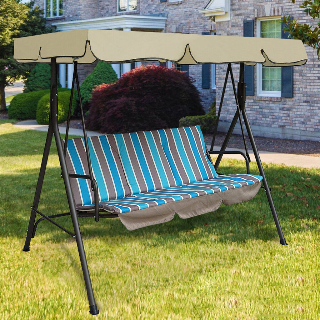 Garden Swing Chair Canopy Cover Shade Sail Waterproof UV Resistant Outdoor Courtyard Hammock Tent Swing Top Cover