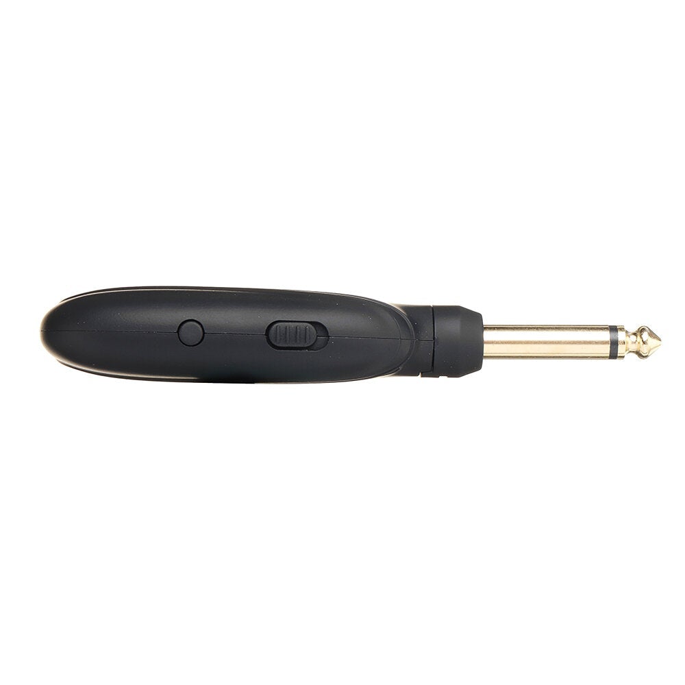Wireless Guitar System Built-in Rechargeable 4 Channels Transmitter Receiver for Electric Bass