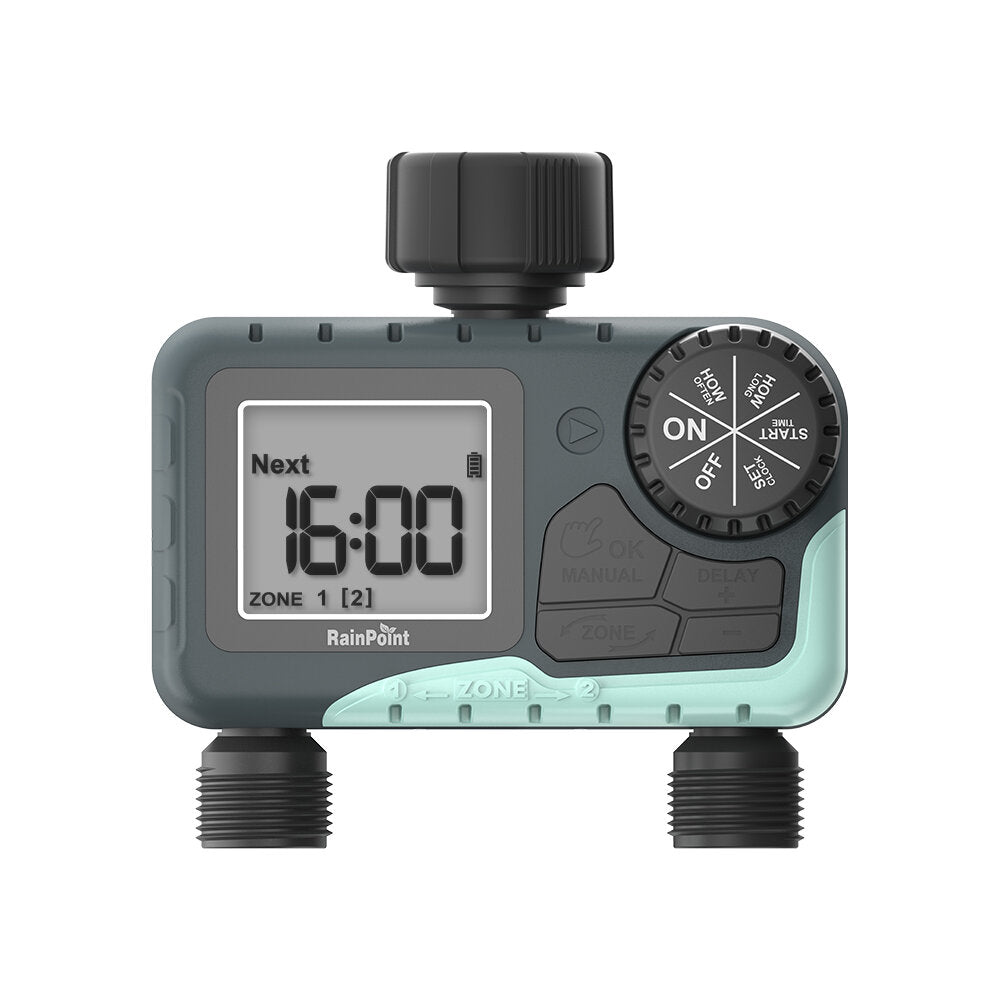 Sprinkler Timer Automatic Irrigation System Outdoor Water Timer 2 zones Hose Faucet